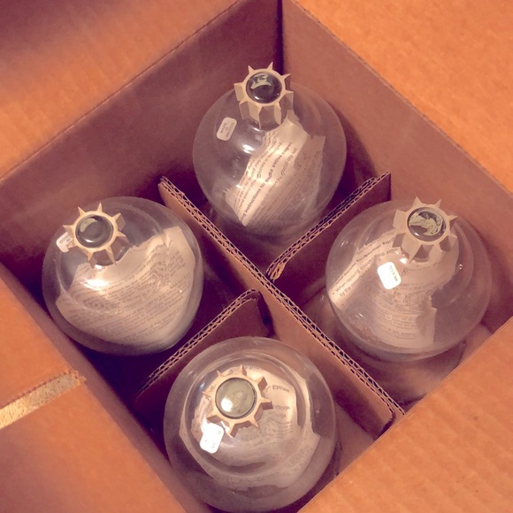 HOME INTERIORS/HOMCO VOTIVE CUPS - 4 ETCHED WHEAT VOTIVE CUPS - New in Box - Picture 2 of 4